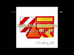 إشارة تحذير عالية الكثافة بطيئة الحركة ناقل الدراجة شاحنة إشارة خلفية