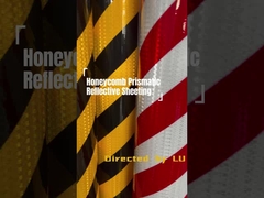 الشريط العاكس البريزماتي المقاوم للمياه للأسلاك الكريستالية لشرطة تحذير الحاجز للسيارات