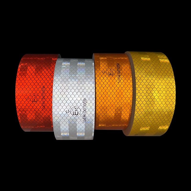 الشريط العاكس ECE الأبيض 2in*150ft ASTM D9546 النوع IV ورقة عاكسة