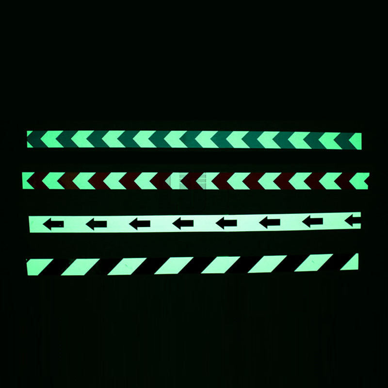 PVC Night Glow في الظلام الفوتولومينسنت فينيلي علامات تحذير السلامة الملصقة ذاتياً مطبوعة ضوء ليلي متوهج