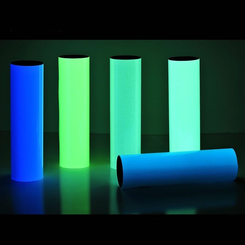 الليلية PVC قابلة للطباعة اللاصق الذاتي الضوء الساطع في الظلام الفينيل الضوئي للإنذارات الأمنية