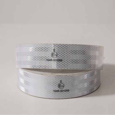 سعر جيد حذر سلامة المركبة HIP ECE 104 أكريليك Hi Vis Prismatic Reflective Tape أبيض الانترنت