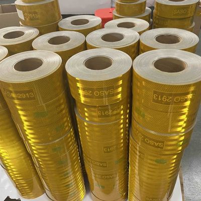 سعر جيد 5 سم 7.5 سم 10 سم صفراء معدنية أكريليك SASO 2913 ضوئية شريط عاكس الانترنت